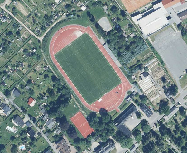 Luftbild Friedrich-Ludwig-Jahn Stadion