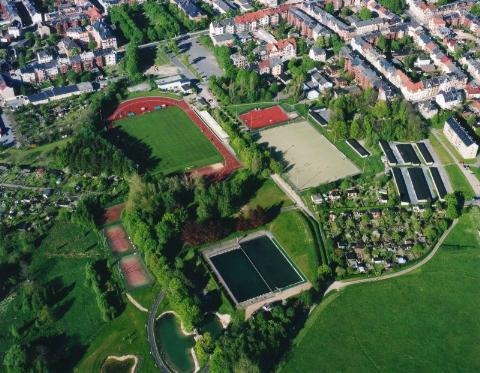 Luftbildaufnahme Sport und Freizeitpark Falkenstei