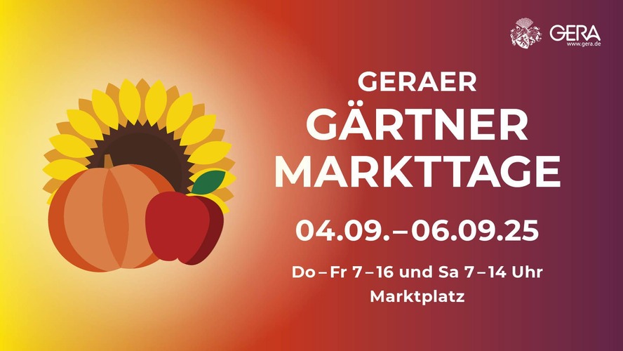 Gärtnermarkttage vom 04.09.-06.09.2025