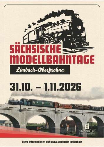 Plakat Sächsische Modellbahntage Limbach Oberfrohna
