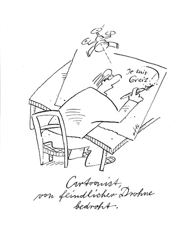 Zum Gedenken an die Karikaturisten Lothar Otto, Achim Jordan und Andreas Prüstel