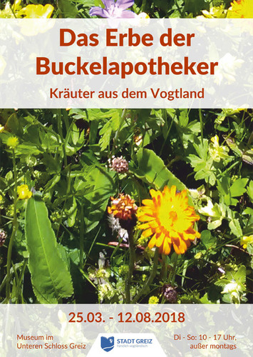 Plakat: "Das Erbe der Buckelapotheker"