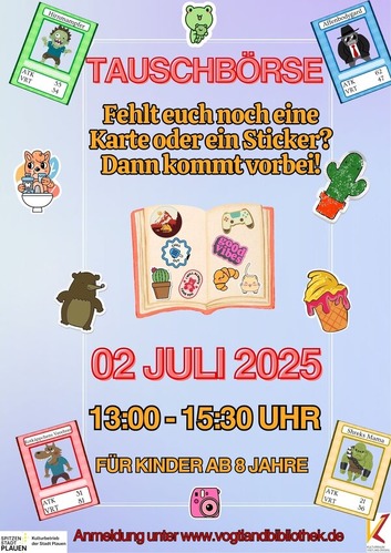 Tauschbörse 2025 Sommerferien