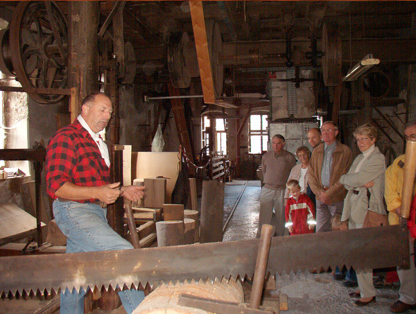 Schauvorführung Sägewerk