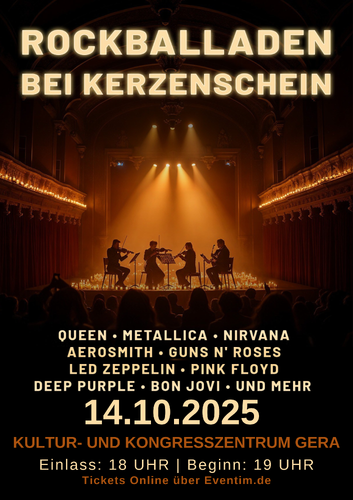 Rockballaden bei Kerzenschein am 14.10.2025 im KuK