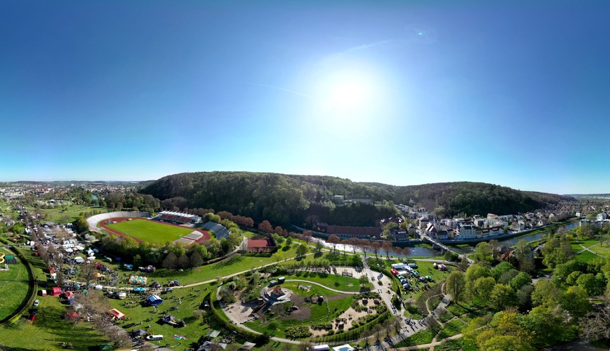 Hofwiesenparkfest 2023 Blick von Oben