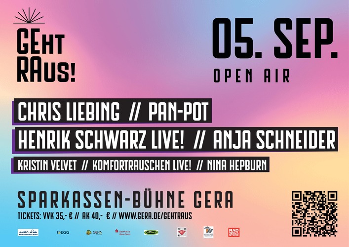 GEht RAus! am 05.09.2026 Sparkassenbühne Gera