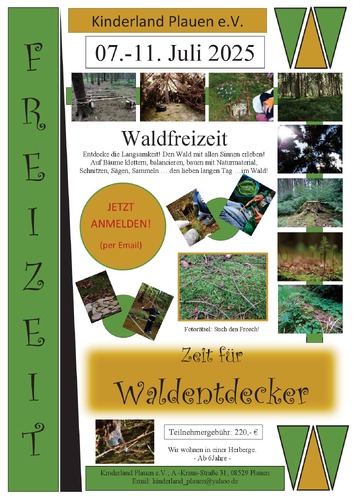 Zeit für Waldentdecker - Kinderland Plauen e.V.