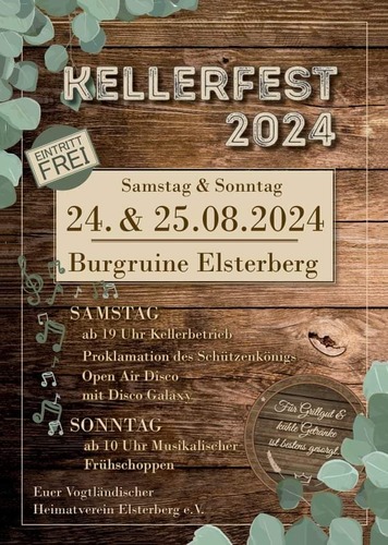 Kellerfest in der Burgruine Elsterberg 2024