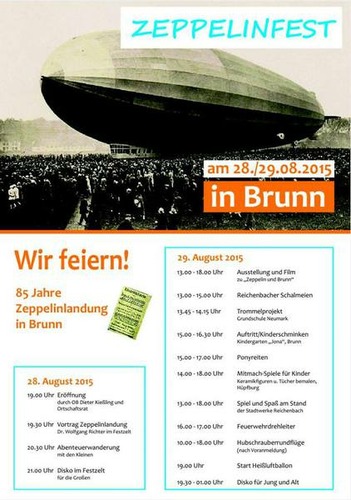 Flyer Zeppelinfest Brunn