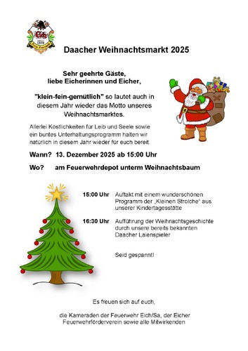 Weihnachtsmarkt Eich 2025
