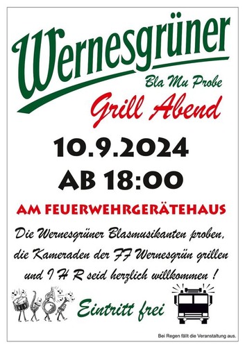 Grill Abend am Feuerwehrgerätehaus 2024