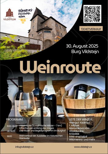 Weinroute Burg Vildštejn, Stadt Skalná CZ 25