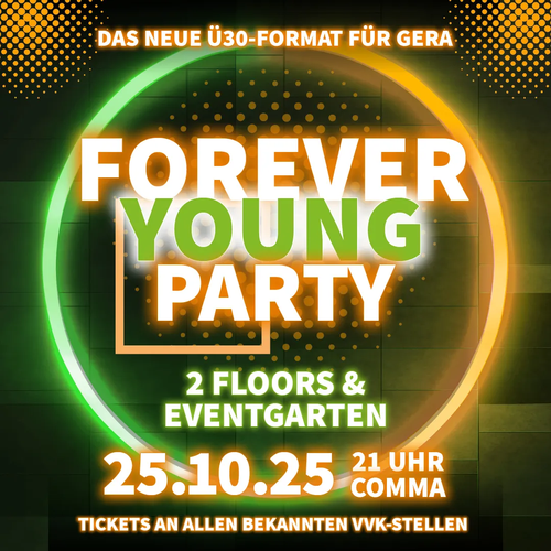 Forever Young Party am 25.10.2025 im Comma
