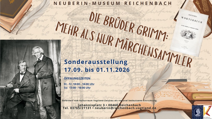 Plakat zur Sonderausstellung "Brüder Grimm - Mehr als nur Märchensamml