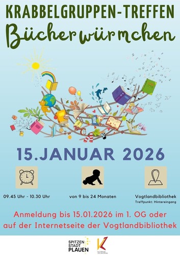Krabbelgruppe Plakat Januar 2026