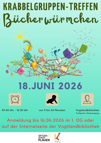 Krabbelgruppe "Bücherwürmchen" im Juni 2026