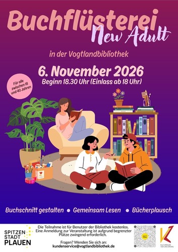 Plakat Buchflüsterei