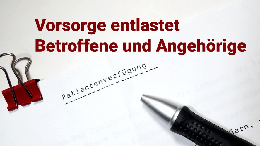  Vorsorge entlastet Betroffene und Angehörige - Referent: Rechtsanwalt