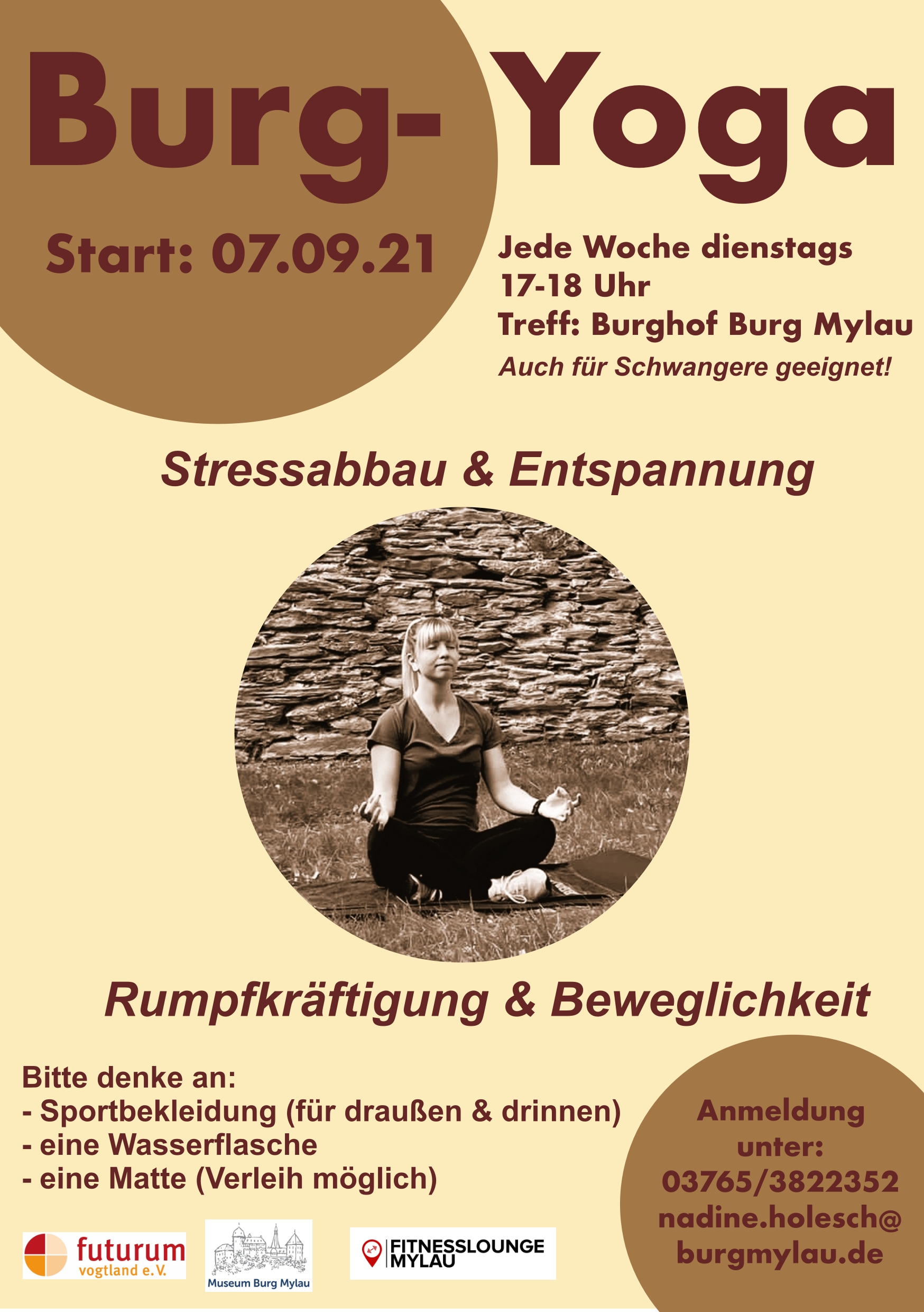 BurgYoga Flyer überarbeitet neu BurgYoga Flyer überarbeitet neu (Fitnesslounge Mylau)