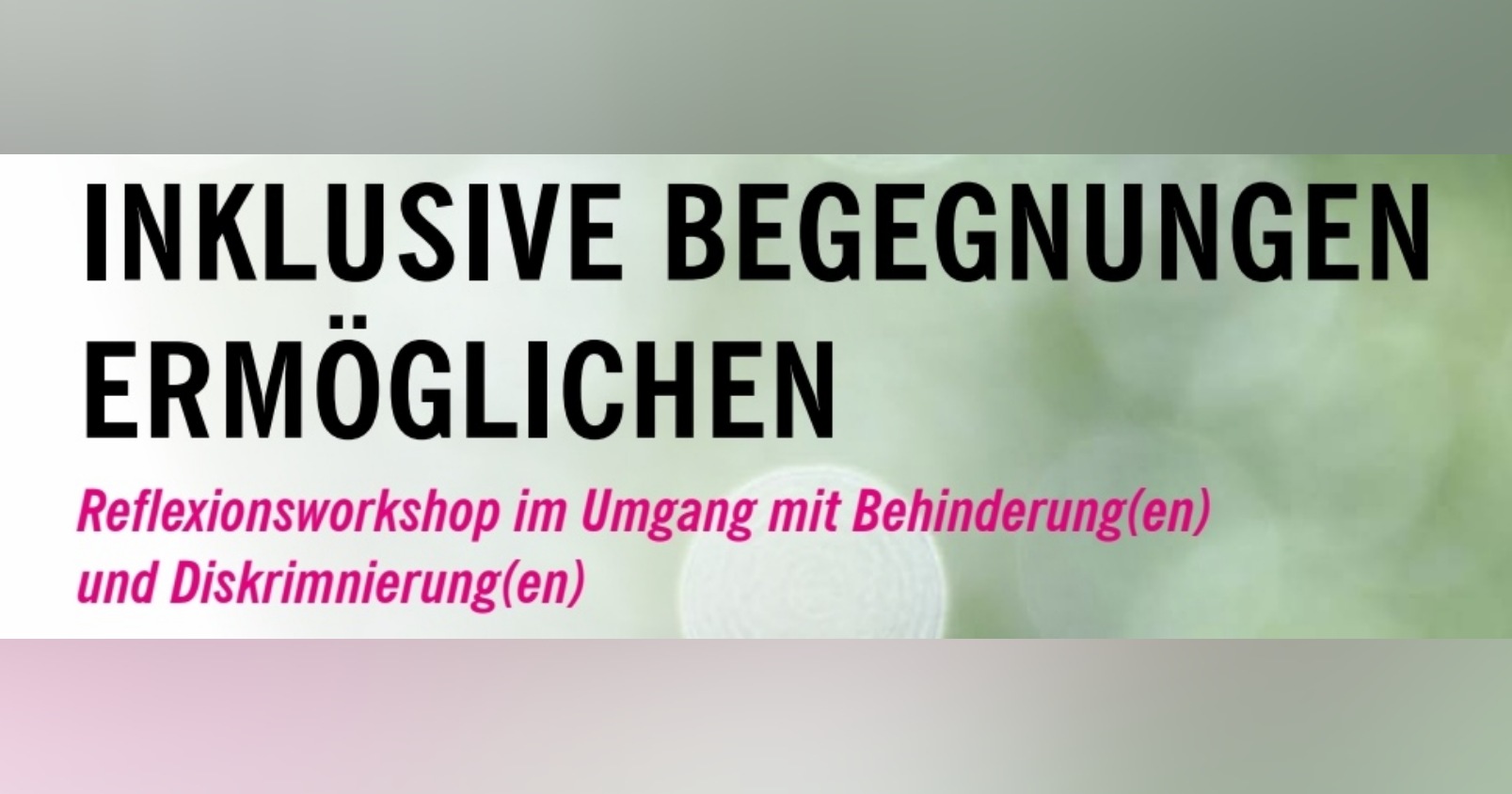 Reflexionsworkshop