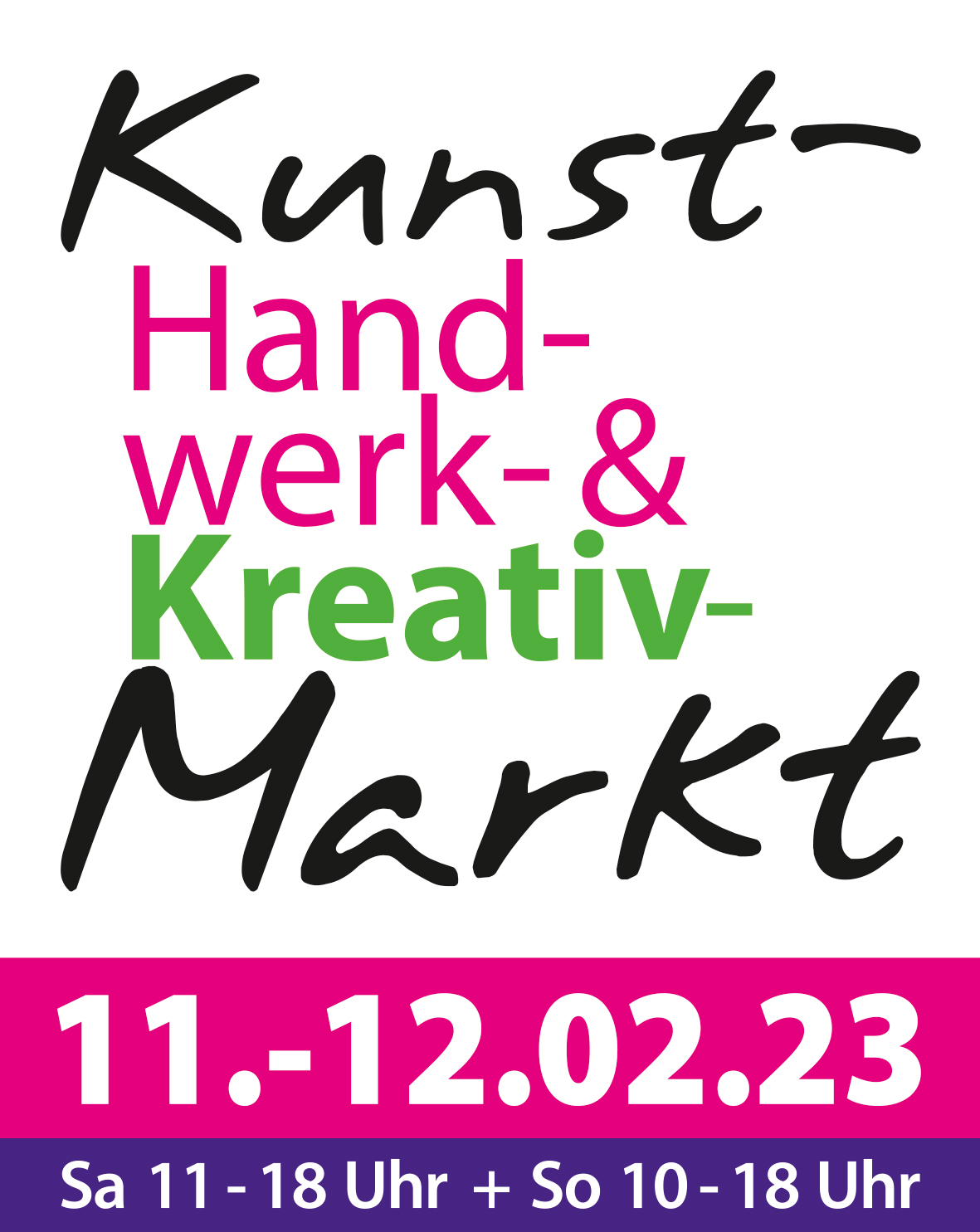 Kunst-, Handwerk- & Kreativmarkt Kreativmarkt