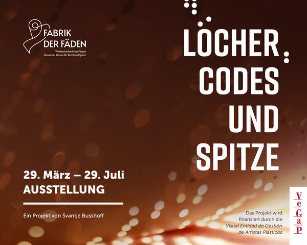 Titelbild Ausstellung Löcher, Codes und Spitze 